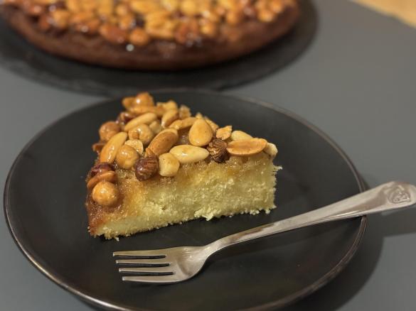 Torta croccante rovesciata