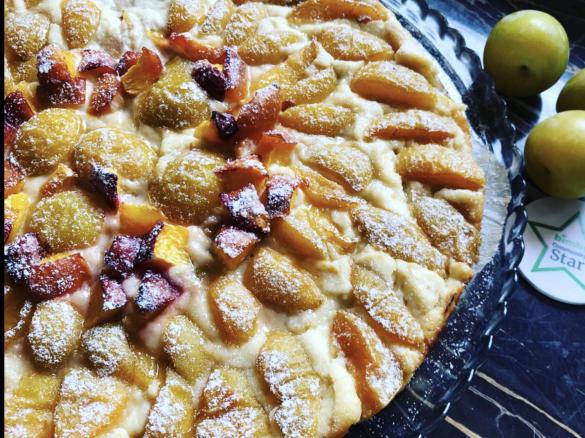 Torta cremosa alle susine