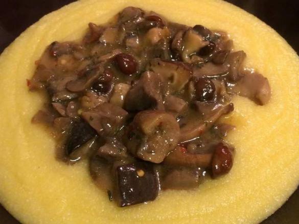 Polenta con i funghi