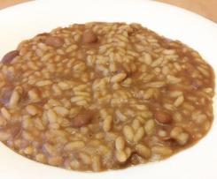 Zuppa di riso, fagioli e patate