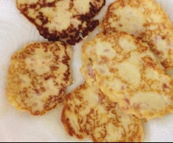 Frittelle di ricotta e prosciutto