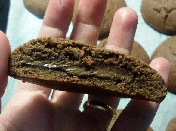 Grisbi con cuore di nutella