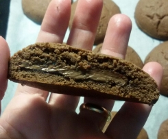 Grisbi con cuore di nutella