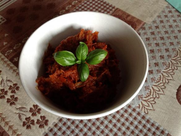 Pesto pomodori secchi e basilico ~ Contest pesto e condimento ~