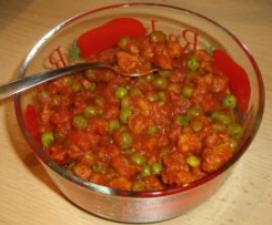 SPEZZATINO DI SOIA CON PISELLI