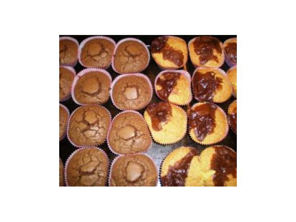 Muffin bianchi e neri