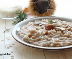 RISOTTO CON FUNGHI E CASTAGNE