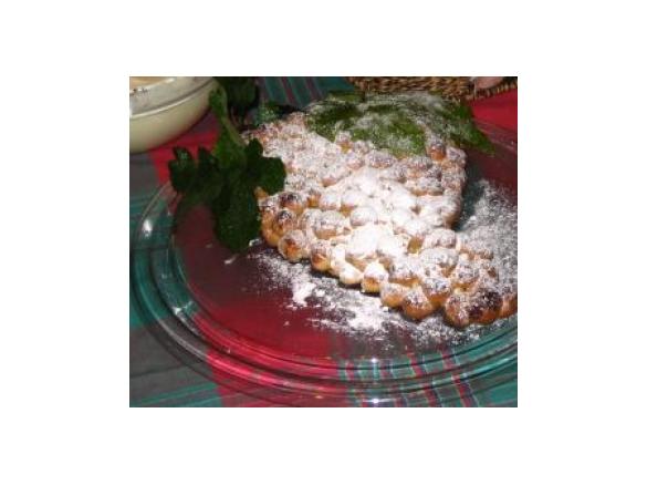 CENTROTAVOLA DOLCE A FORMA DI GRAPPOLO D'UVA