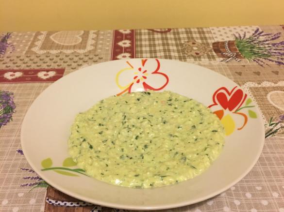 Risotto alla ricotta e basilico