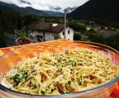 Bavette panna e funghi