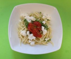 Trofie al pesto di rucola e ricotta