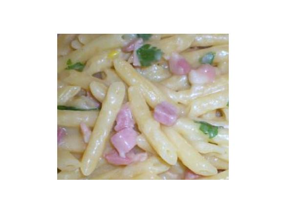 Pennette con pancetta