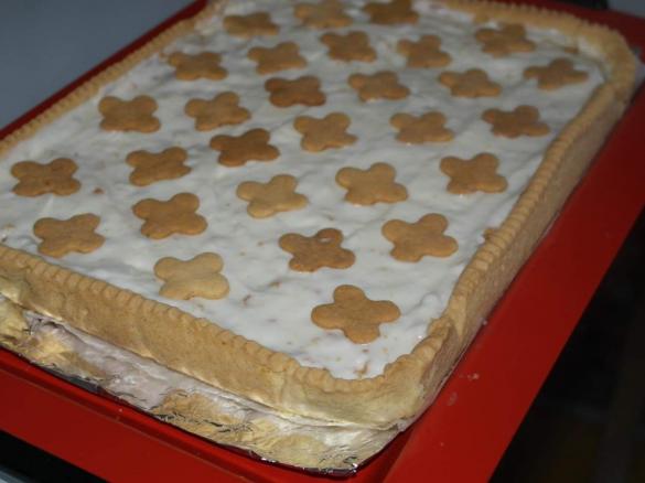 Crostata crema di latte e amaretti