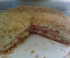 TORTA MIMOSA ALLE FRAGOLE