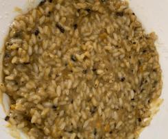 Risotto zucca e fagioli neri