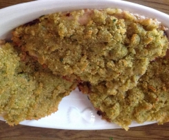 Sgombri in crosta di zucchine 