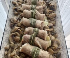 Involtini di Lonza con funghi
