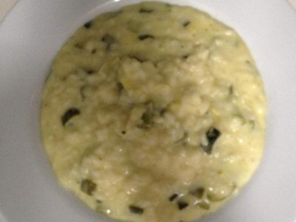 Risotto cremoso alle zucchine