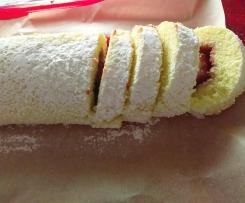 Rotolo farcito alla marmellata di fragole