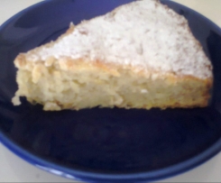 torta light alle mele e banana senza burro, uova e latte