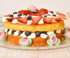 Sponge cake al cioccolato bianco