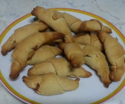 Biscotti cornetti senza uova senza latte
