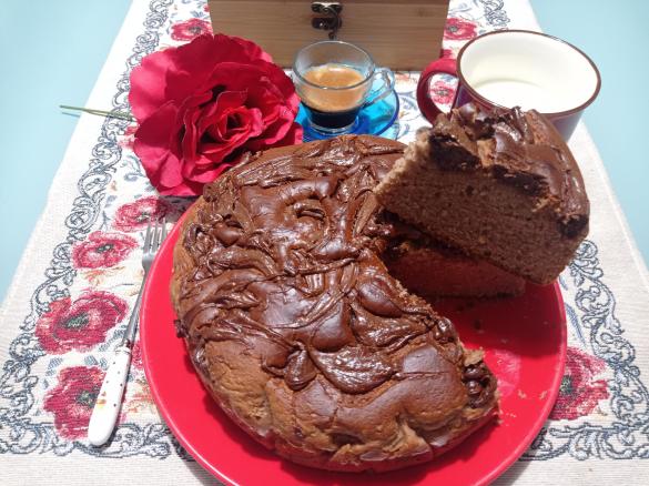 TORTA CON FARINA DI CASTAGNE E YOGURT ALL' ARANCIA 🍊