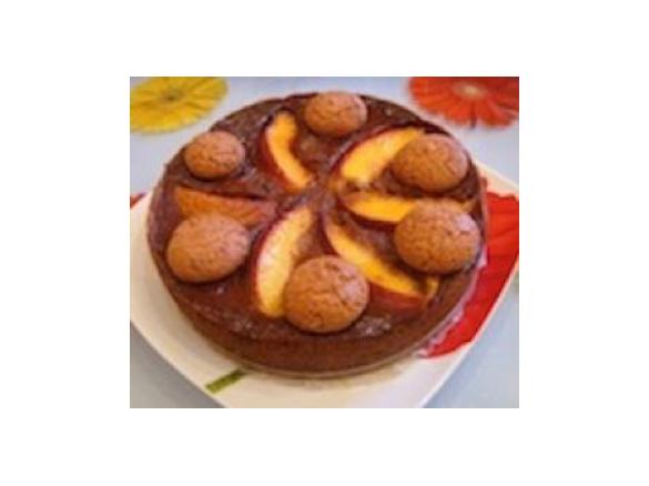 Cake di pesche ripiene