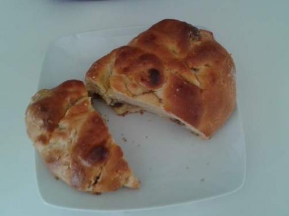 Treccia crema e cioccolato 