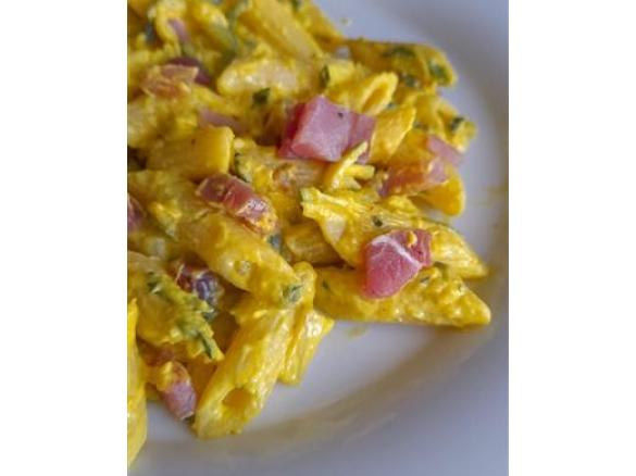 MEZZE PENNE ZUCCHINE SPECK E ZAFFERANO