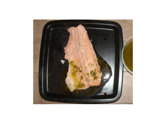 Filetti di trota salmonata al salmoriglio