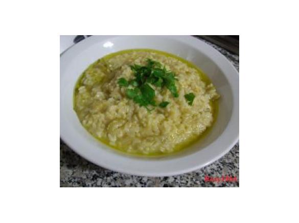 Risotto con zucchine verdi