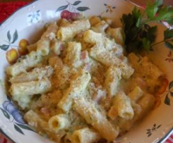 Rigatoni con zucchine e panna