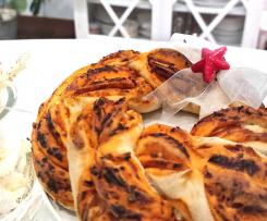 Corona intrecciata di pizza