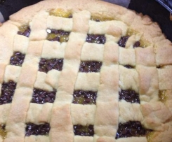 crostata marmellata all'arancia bimby e gocce di cioccolato