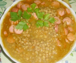 Lenticchie e Wurstel di Giò