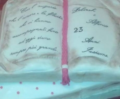 TORTA LIBRO per anniversario