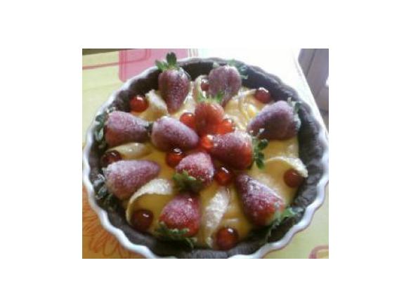 Crostata con fragole brinate 