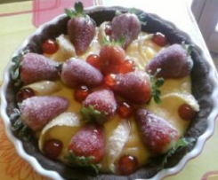 Crostata con fragole brinate 