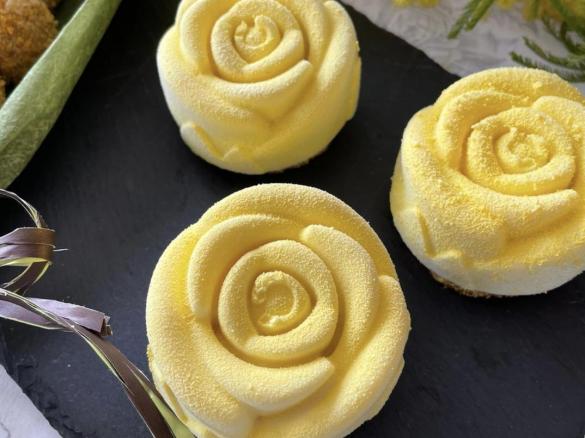 Cheesecake rosa monoporzione