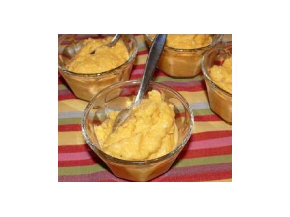 Sorbetto cremoso al mandarancio e zenzero