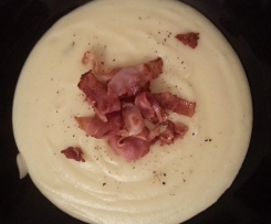 CREMA DI PATATE CON PROSCIUTTO CROCCANTE
