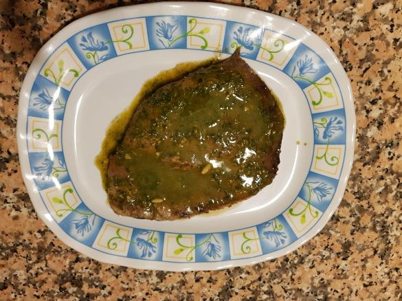 tagliata di tonno con pesto alla menta