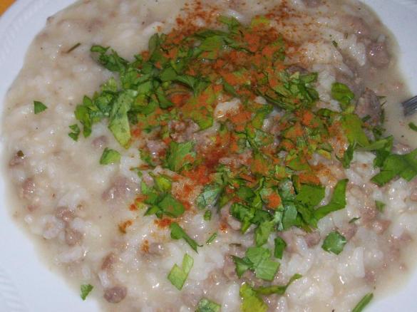 risotto con la salsiccia