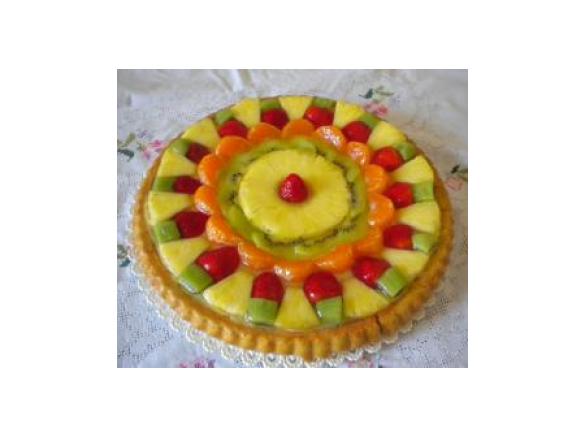 Torta di frutta senza zucchero