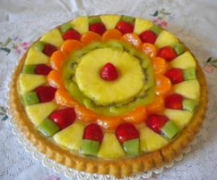 Torta di frutta senza zucchero