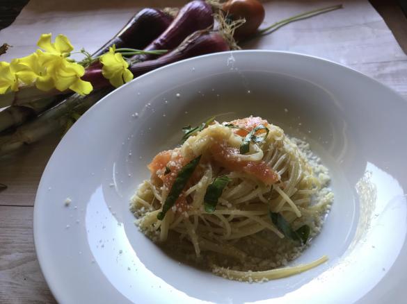 Spaghetto al cipollotto fresco di Tropea -Contest primavera