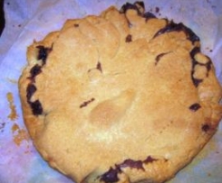 Crostata con crema al cioccolato senza lattosio