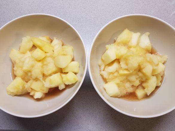 Variante di mele cotte al profumo di cannella e limone