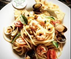 Pasta arselle e gamberi